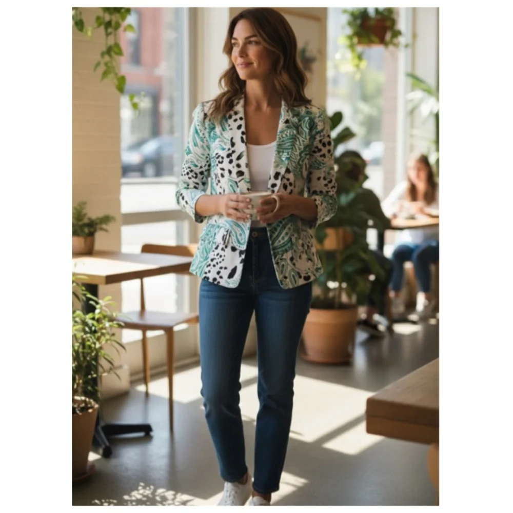 W BY WORTH CAREER BLAZER SIZE 4 - Picture 2 of 16